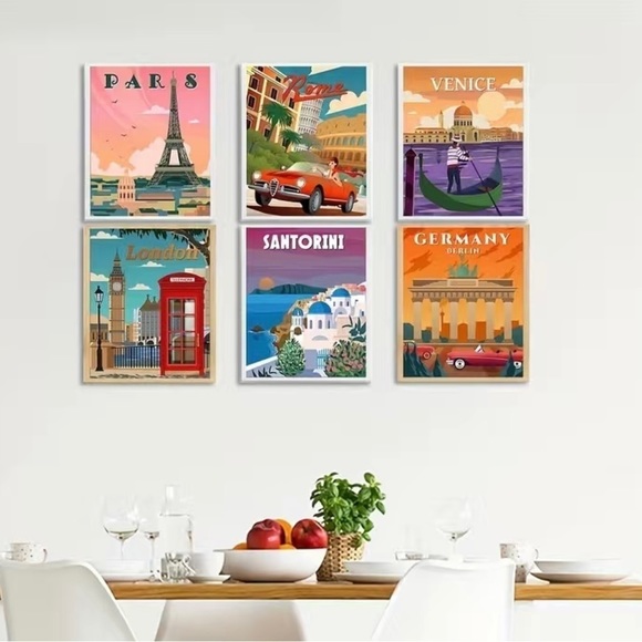 Germany vintage style canvas art‎ print. 8x10” new - Picture 2 of 4